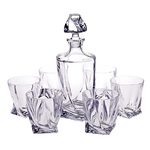 Quadro Whiskey Crystal Set Decanter