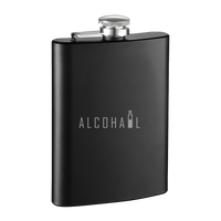 Stainless Steel Hip Flask 7oz (Matte Black)